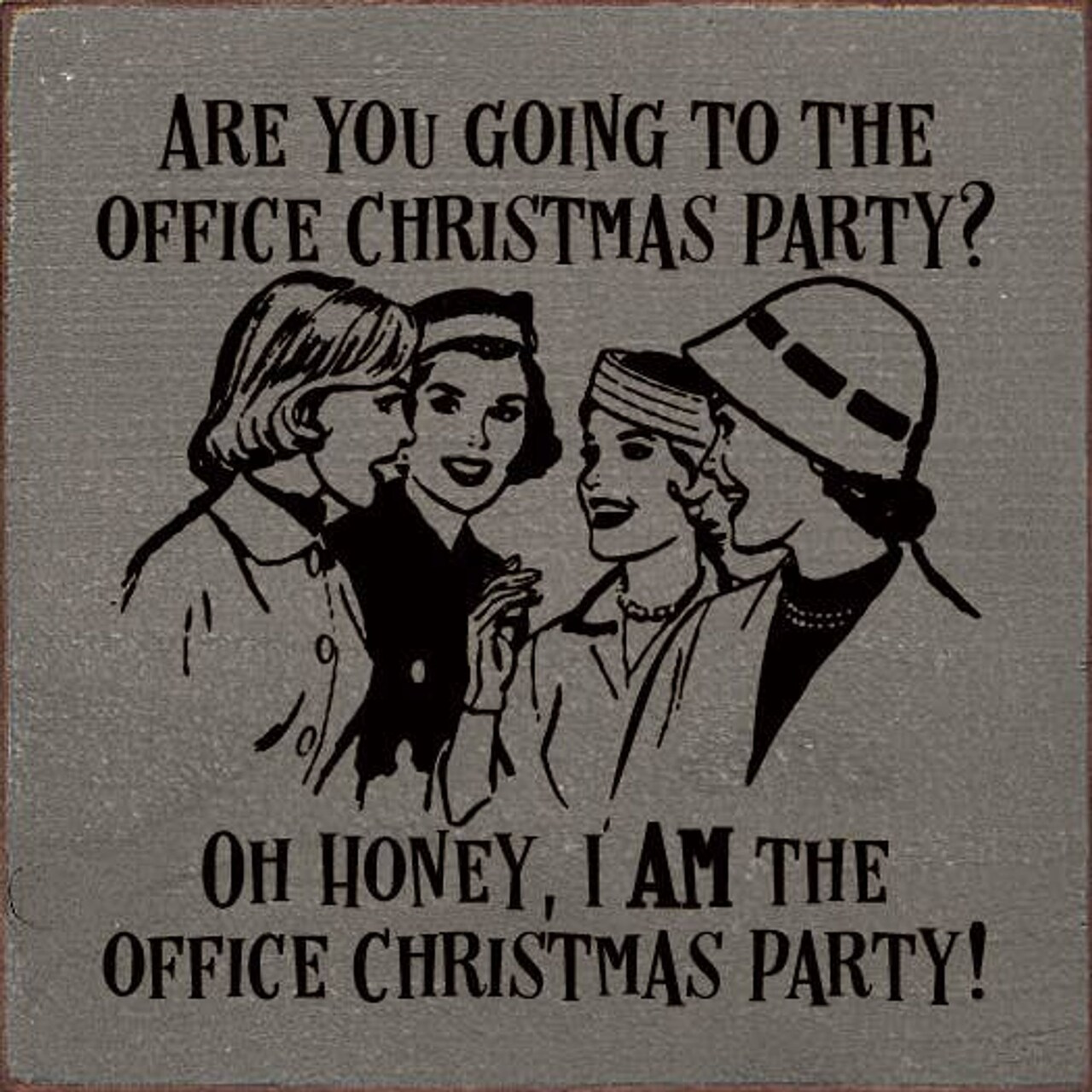 Edge Collections - 7" x 7" - Rustic Knotty Pine Holiday Sign - 1 Piece